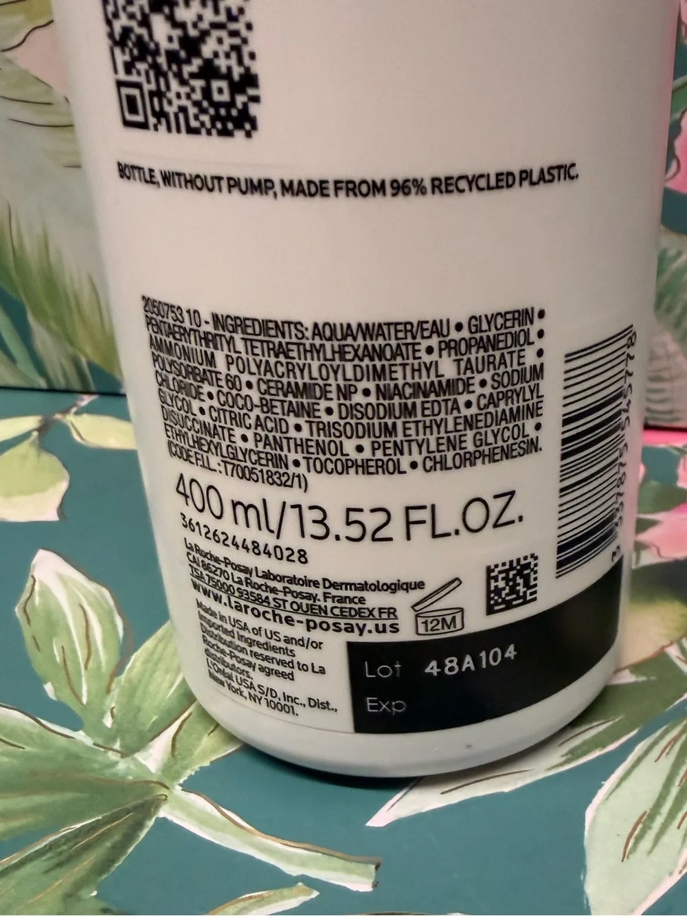 La Roche-Posay Toleriane Hydrating Gentle Cleanser 13.5oz New